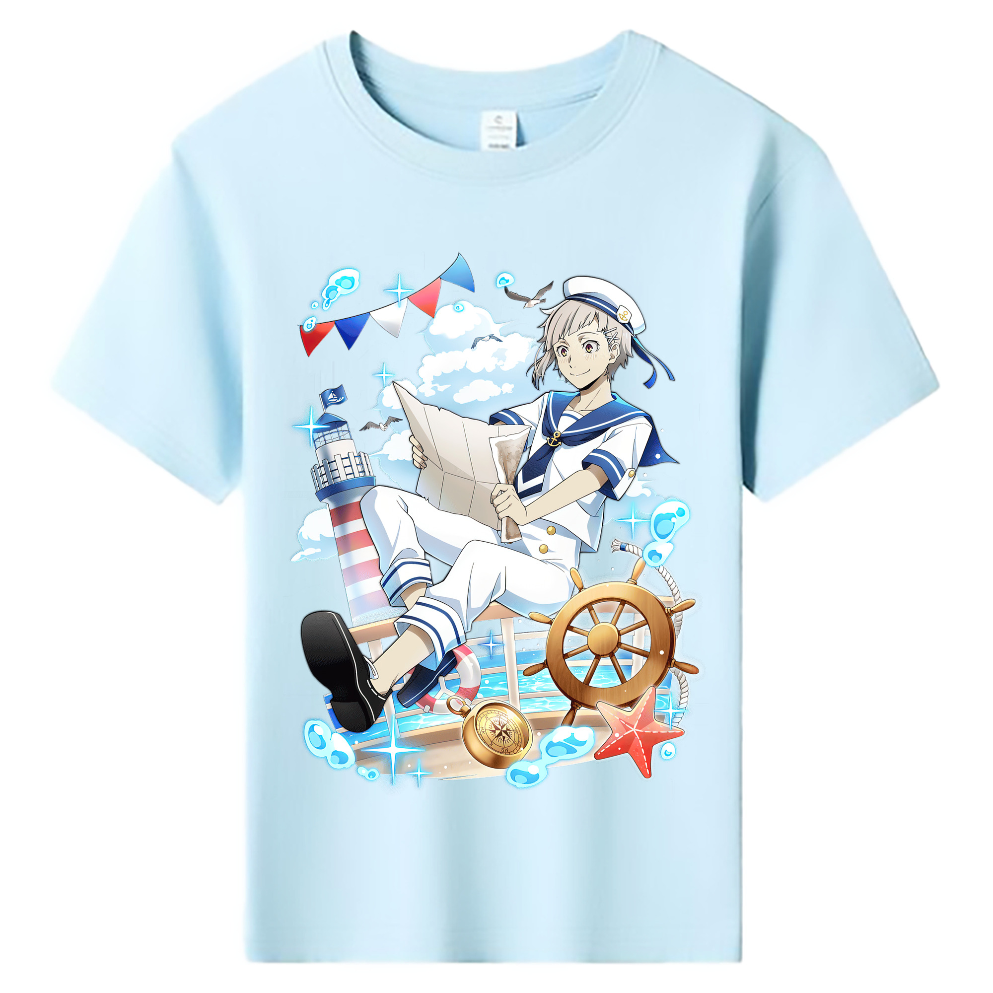 （画像用） 文豪ストレイドッグス Bungo Stray Dogs 綿100％キッズTシャツ（フロントプリント）